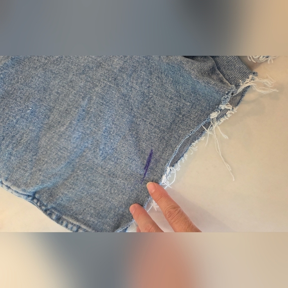 Wrangler Women's Blue Cut Off Denim Shorts Western Concert Cowgirl - Picture 3 of 9